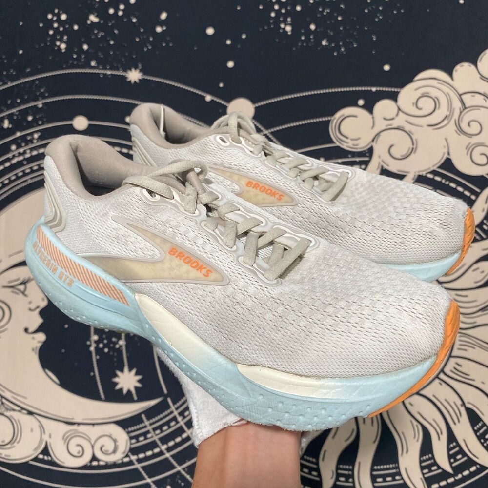 Brooks Glycerin GTS 21 1204091B195 Athletic Sneaker Women's 7B Gray Mesh Running